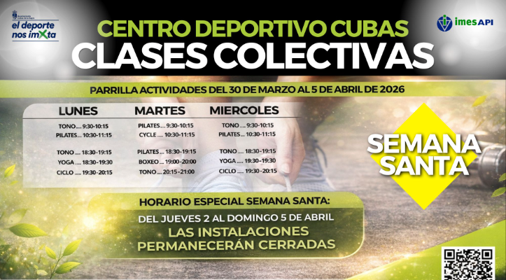 SEMANA SANTA 2026 EN CENTRO DEPORTIVO CUBAS