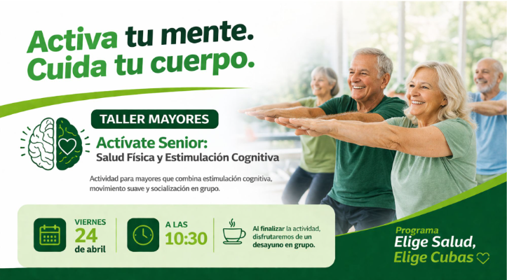 Taller + desayuno para Mayores – Viernes 24 de abril