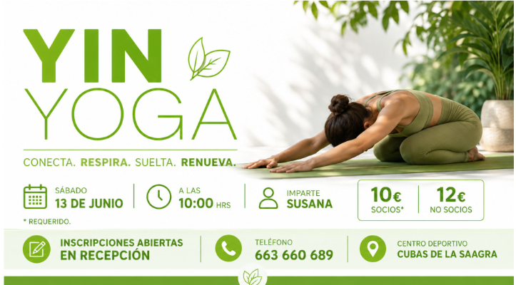 Mañana de Yin Yoga · 13 Junio
