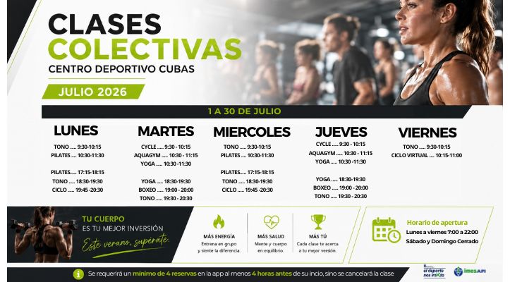 Clases Colectivas – Julio 2026