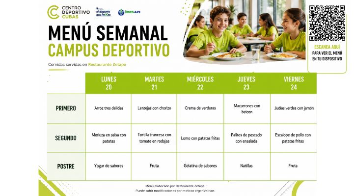 MENU CAMPUS DEPORTIVO