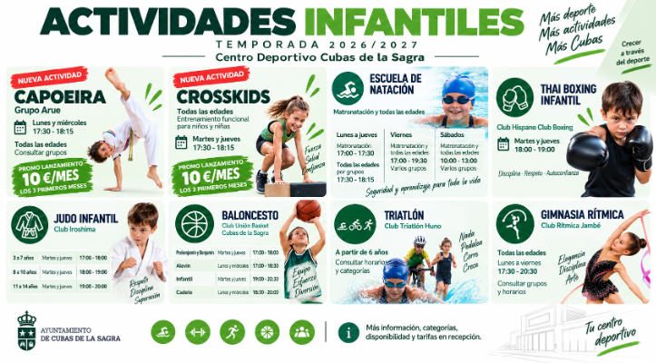ACTIVIDADES INFANTILES · TEMPORADA 2026/2027