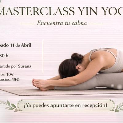 Masterclass Yin Yoga con Susana el sábado 11 de abril