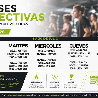 Clases Colectivas – Julio 2026
