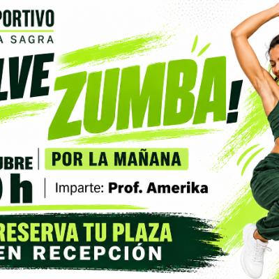 💃 ¡Vuelve Zumba! Jueves 29 de octubre a las 9:30 h